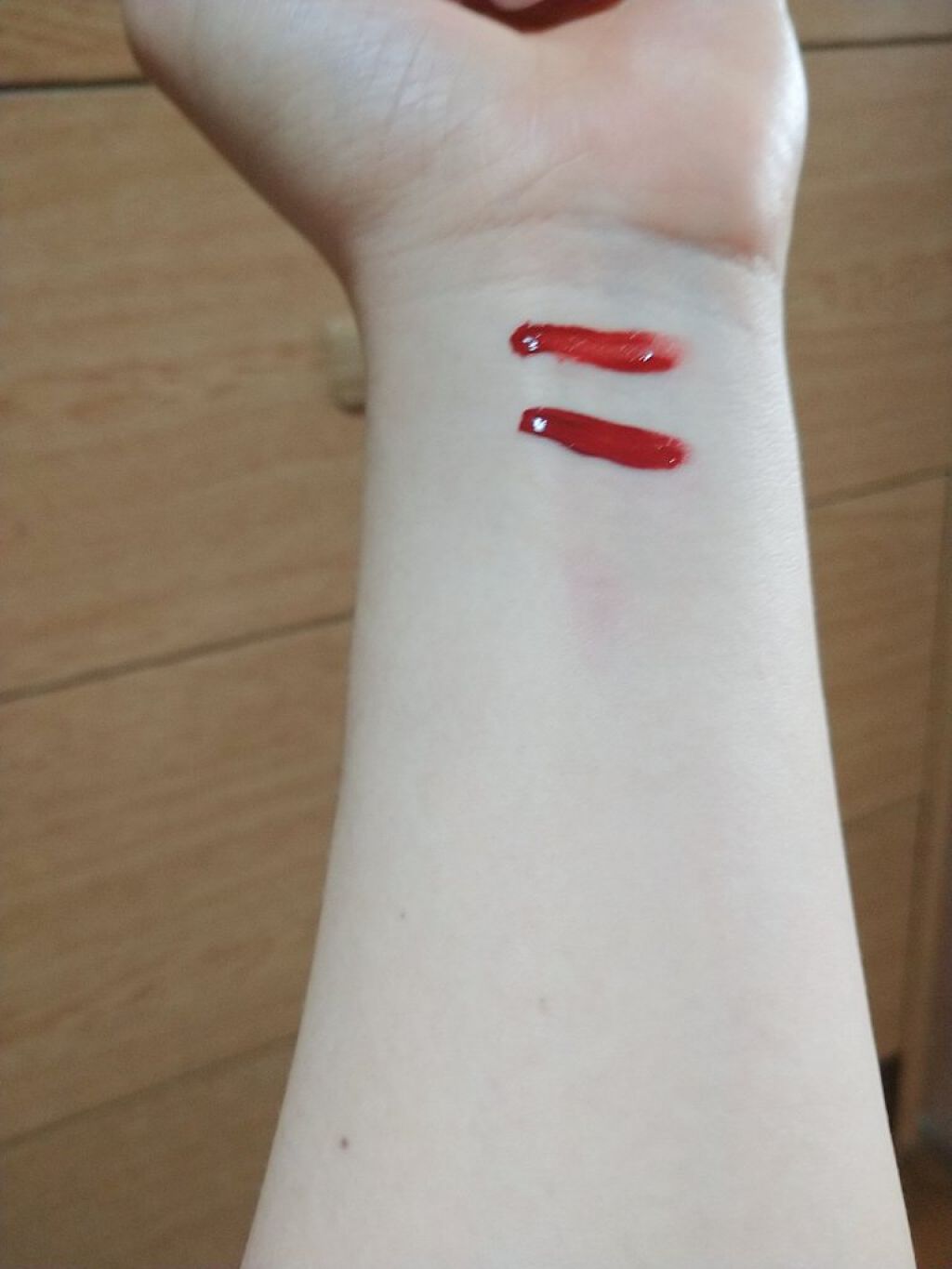 ブラーベルベットティント/dasique/リップティントを使ったクチコミ（2枚目）