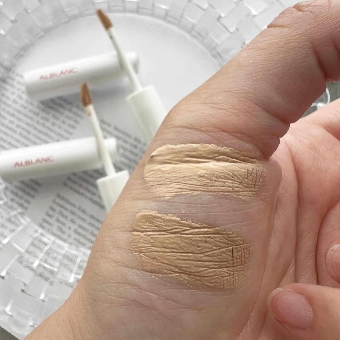 クラリティブラン カモフラチップ 02 ミディアム/ALBLANC/リキッドコンシーラーを使ったクチコミ（3枚目）