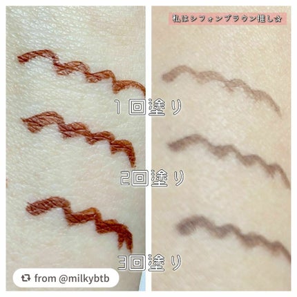 シルキーリキッドアイライナーWP/D-UP/リキッドアイライナーを使ったクチコミ(5枚目)