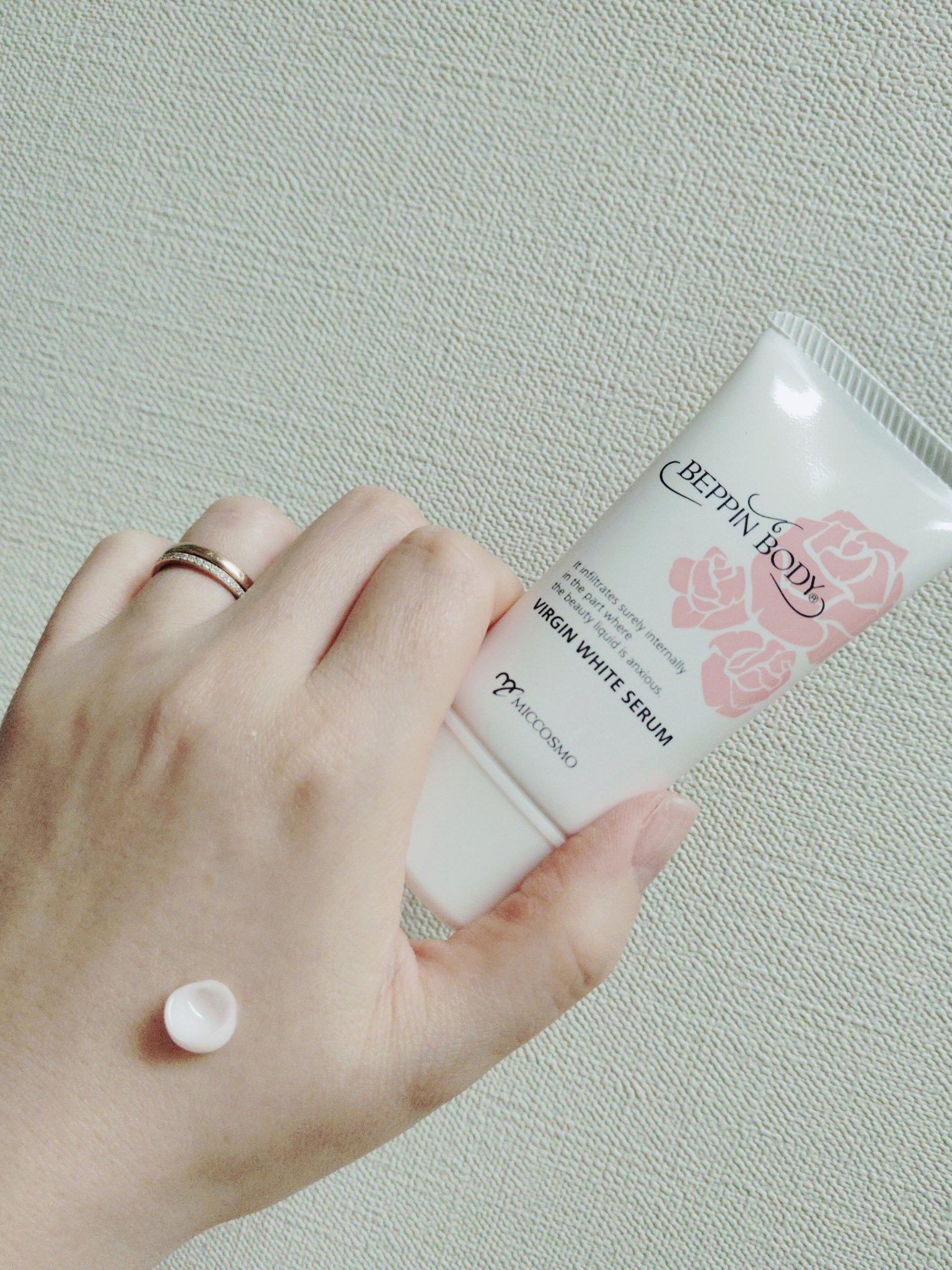 バージンホワイトセラム/べっぴんボディ/ボディクリームを使ったクチコミ（3枚目）