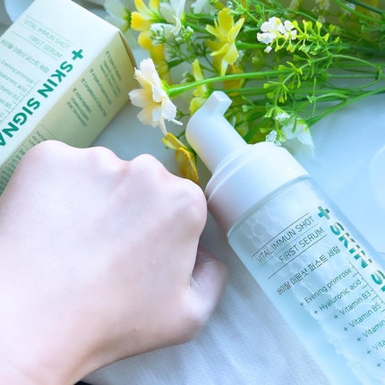 バイタルイミュンショットファーストバブルセラム/SKIN SIGNAL/美容液を使ったクチコミ(4枚目)