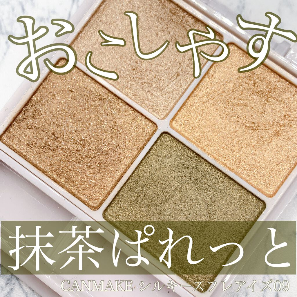 シルキースフレアイズ 09 アーバンカーキ/キャンメイク/アイシャドウパレットを使ったクチコミ（1枚目）