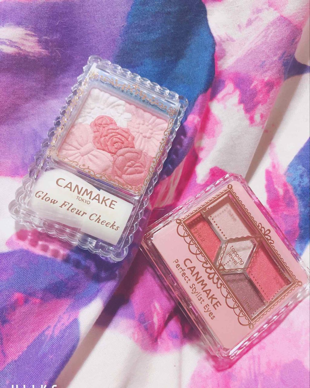 グロウフルールチークス/キャンメイク/パウダーチークを使ったクチコミ（1枚目）