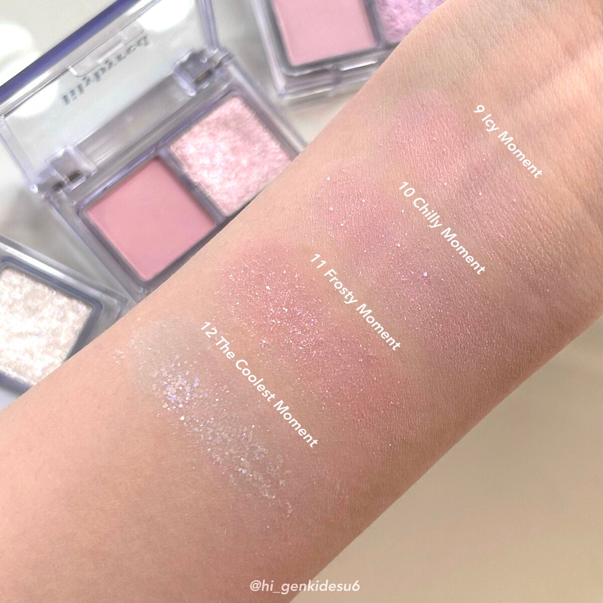 Little Bitty Moment Shadow/lilybyred/アイシャドウパレットを使ったクチコミ(3枚目)