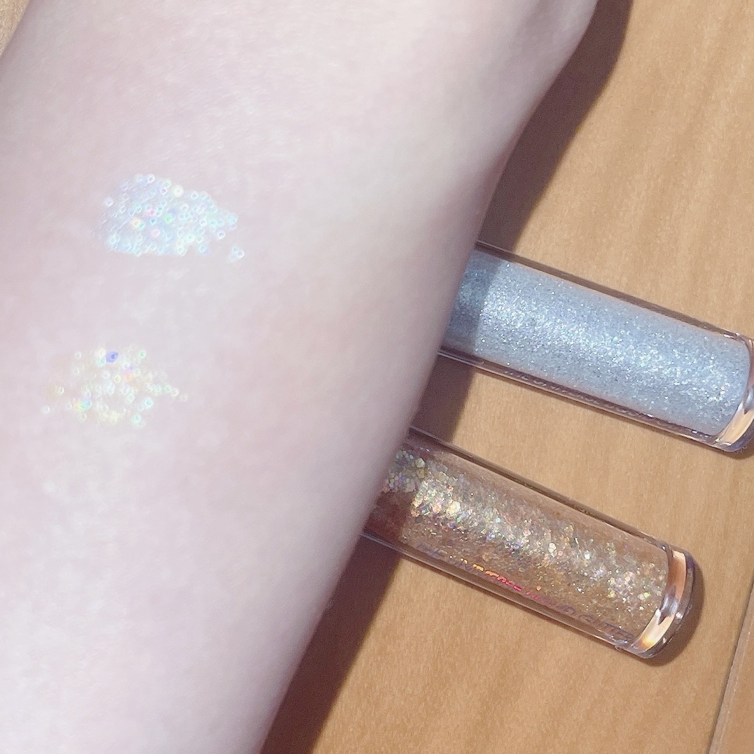 リキッド グリッター シャドウ/rom&nd/グリッターを使ったクチコミ（3枚目）