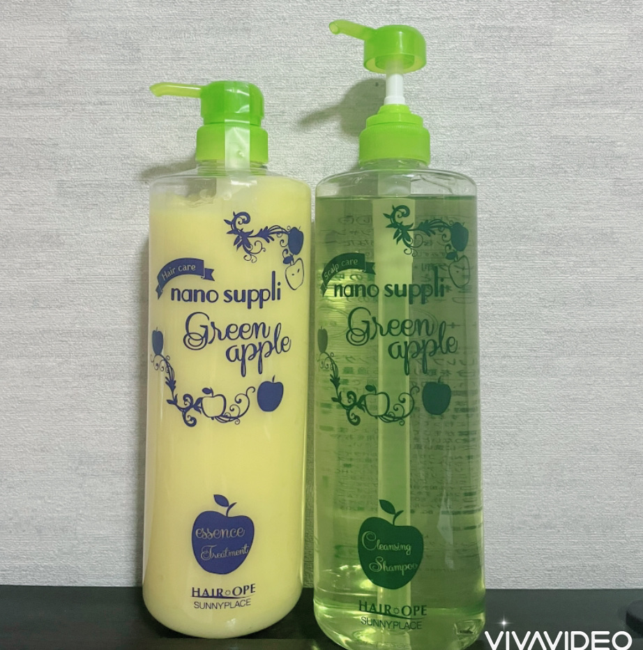 クレンジングシャンプー グリーンアップル/ナノサプリ/市販シャンプーを使ったクチコミ（1枚目）