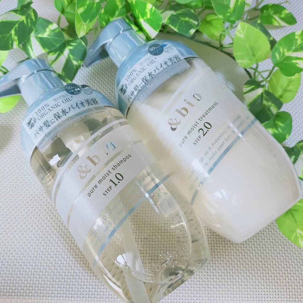 ピュアモイスト シャンプー 1.0/ヘアトリートメント 2.0/&bio/市販シャンプーを使ったクチコミ(1枚目)
