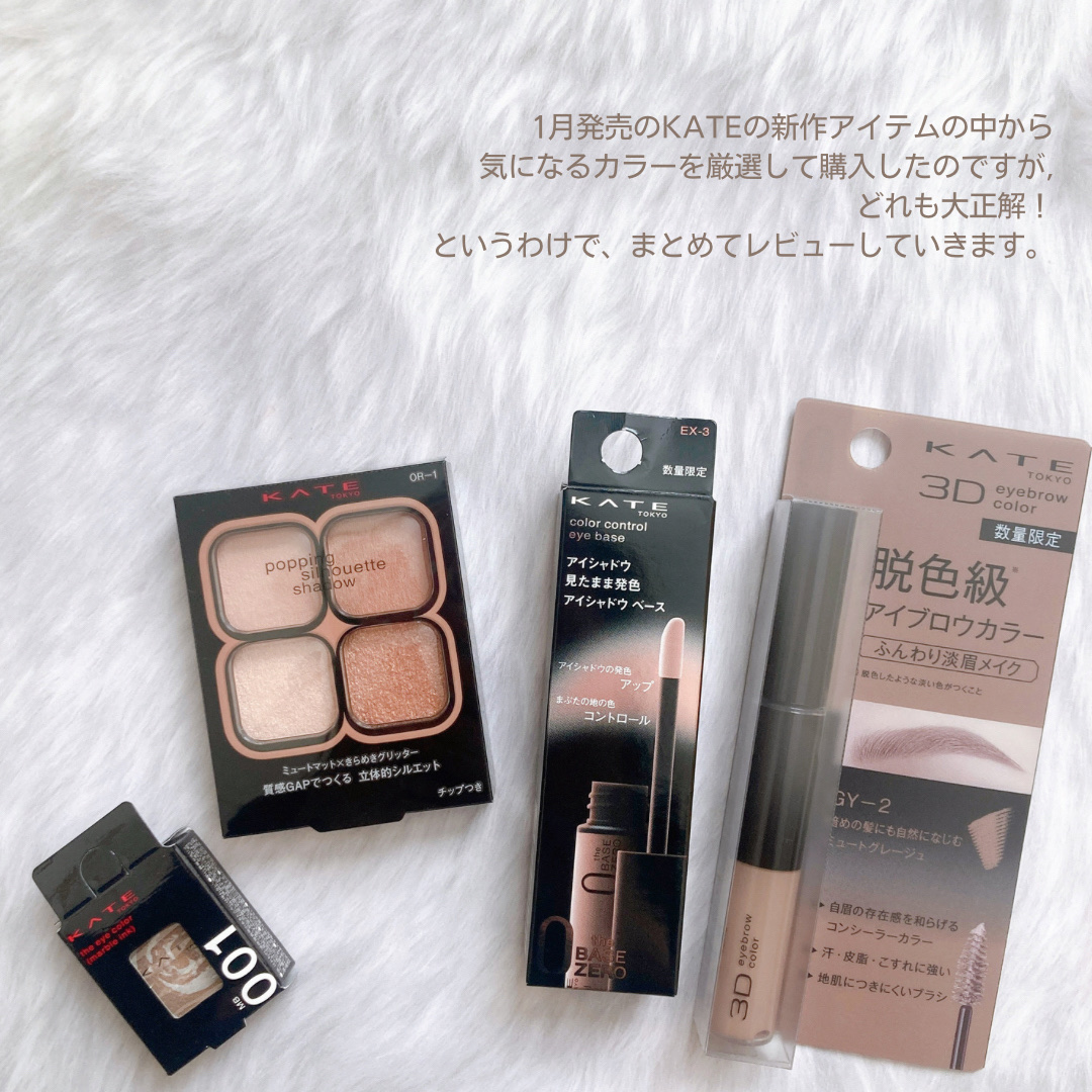 ザ アイカラー(マーブルインク)/KATE/単色アイシャドウを使ったクチコミ（2枚目）