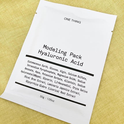 モデリングパック ヒアルロン酸 /ONE THING/洗い流すパック・マスクを使ったクチコミ(3枚目)