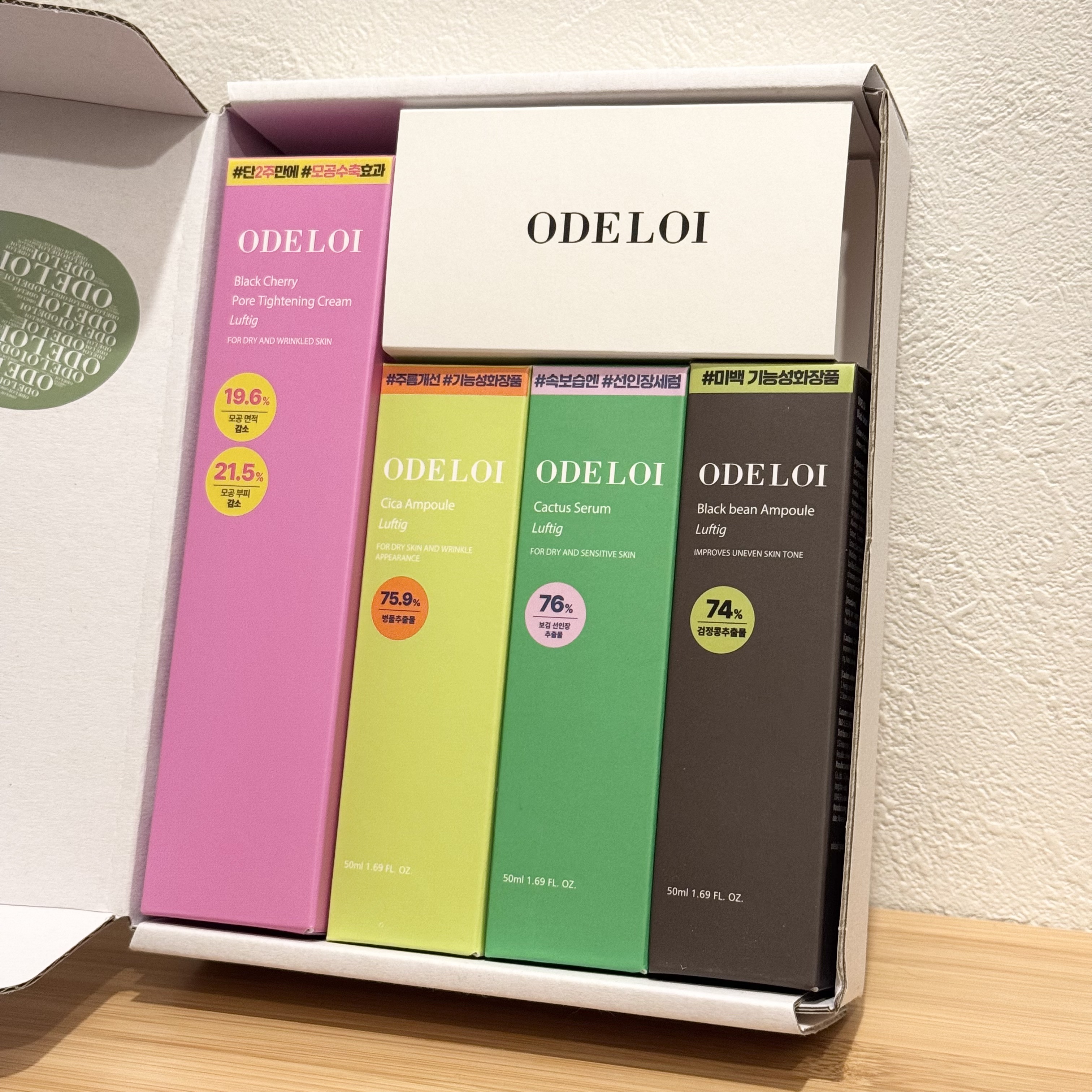 ブラックチェリー毛穴収縮クリーム　ルフティグ/ODELOI/フェイスクリームを使ったクチコミ（1枚目）