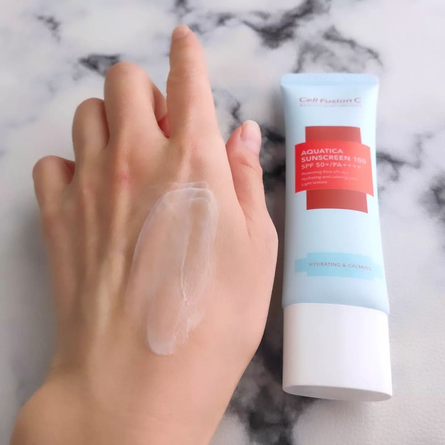 アクアティカサンスクリーン100/Cell Fusion C(セルフュージョンシー)/日焼け止めクリームを使ったクチコミ(4枚目)