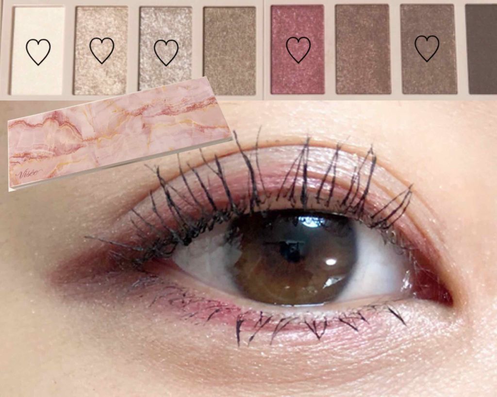 グラマラスヌード アイパレット (クリスマスコフレ 2017)/Visée/メイクアップキットを使ったクチコミ（1枚目）