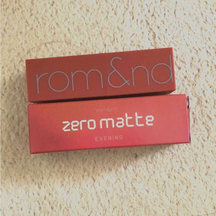 ゼログラムマットリップスティック/rom&nd/口紅を使ったクチコミ(1枚目)