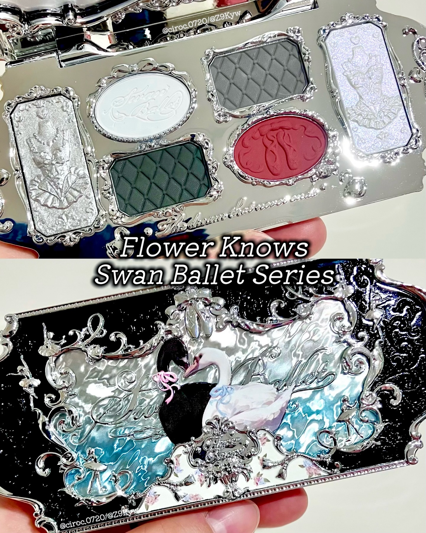 フラワーノーズスワンバレエシリーズ アイシャドウパレット/FlowerKnows/アイシャドウパレットを使ったクチコミ（1枚目）