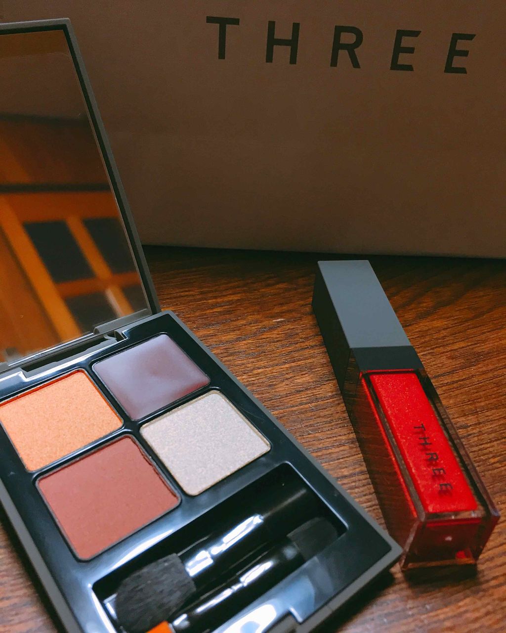 シマリング リップジャム/THREE/リップグロスを使ったクチコミ(2枚目)