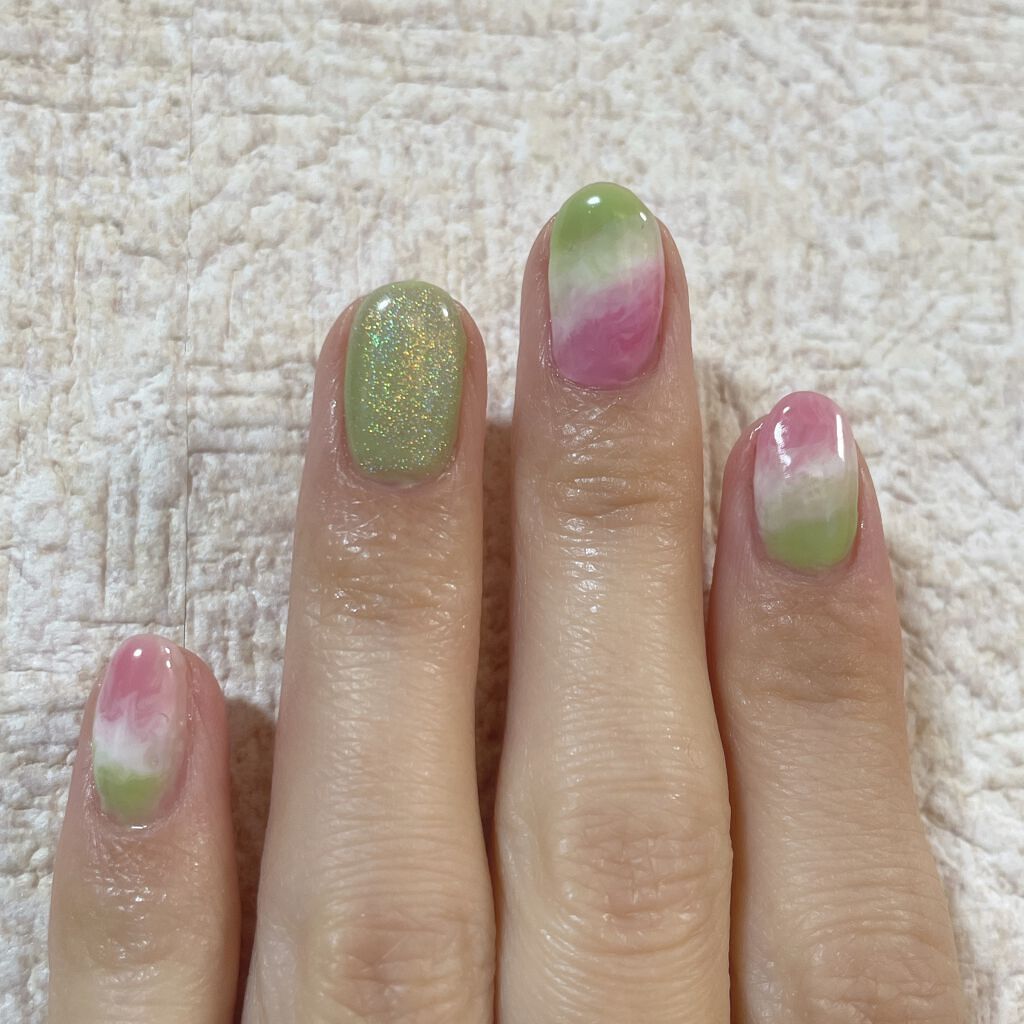 ユニコーンマグネットジェル/Beach/ジェルネイルを使ったクチコミ（3枚目）