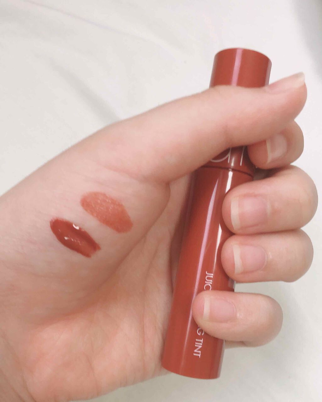 ジューシーラスティングティント/rom&nd/リップティントを使ったクチコミ(2枚目)