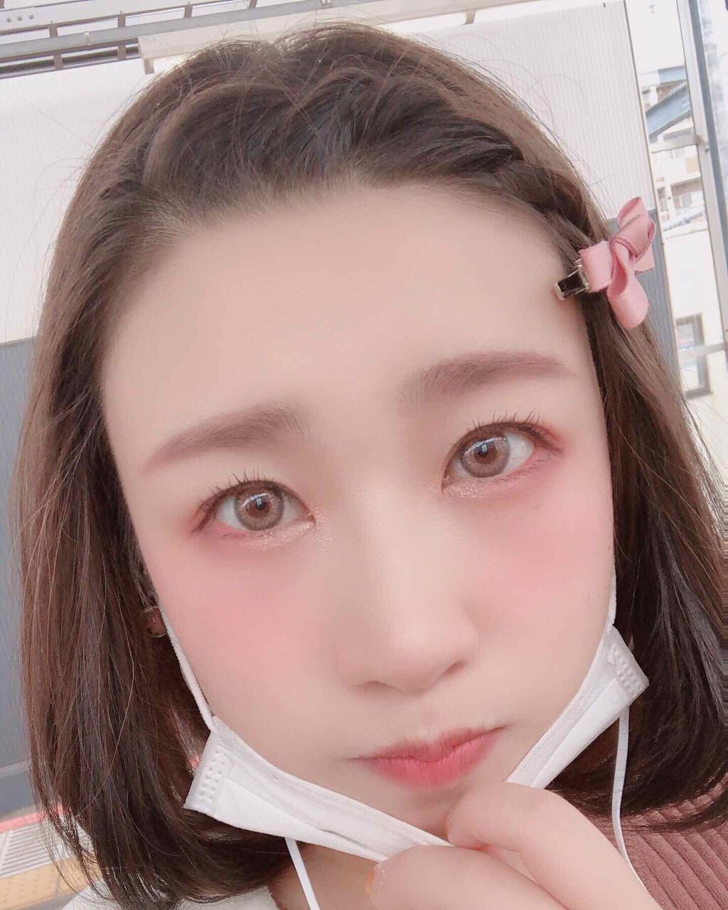 Sayaka on LIPS 「禰豆子ちゃん風!日常メイク禰豆子ちゃんの概念メイクです🎀(あく..」(1枚目)