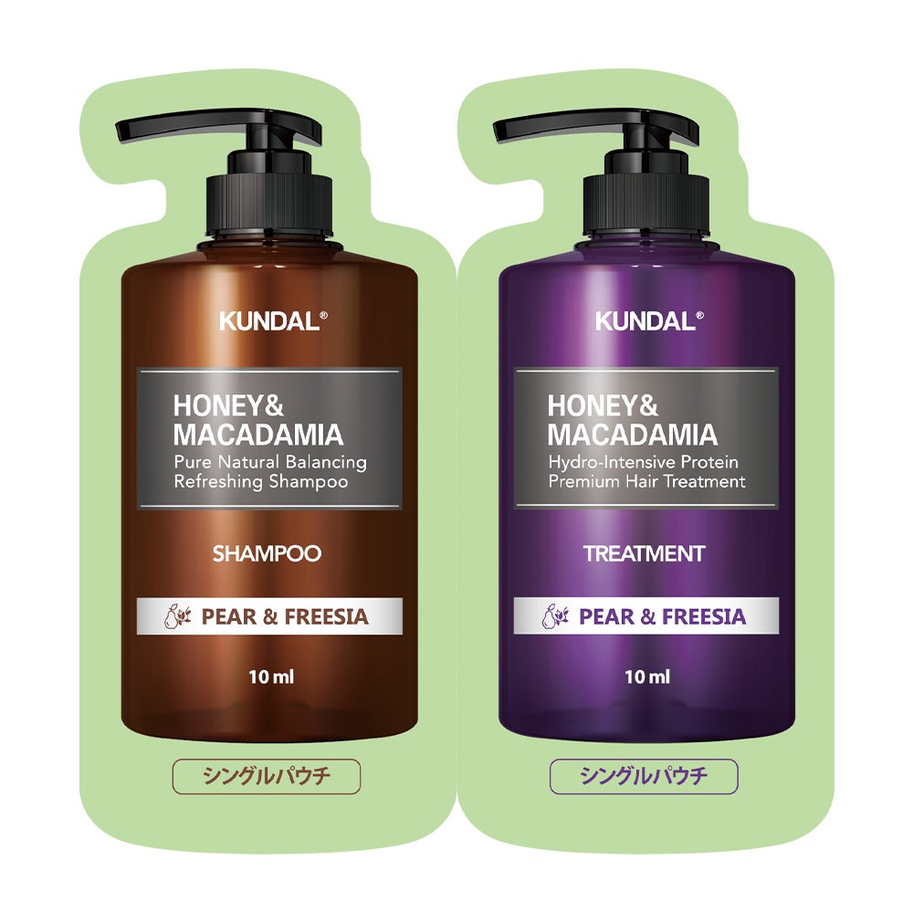 クンダル H&Mシャンプー/ヘアトリートメント ペアー&フリージア パウチ(シャンプー 10ml+トリートメント 10ml)