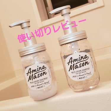 アミノメイソン ディープモイスト ホイップクリーム シャンプー／ミルククリーム ヘアトリートメント お試し容量 限定キット/アミノメイソン/シャンプー・コンディショナーを使ったクチコミ（1枚目）