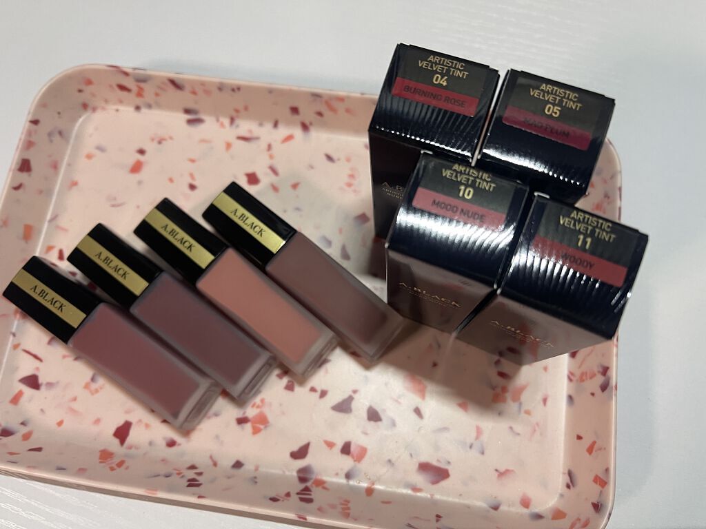 アーティスティックベルベットティント/A.BLACK/リップティントを使ったクチコミ（1枚目）