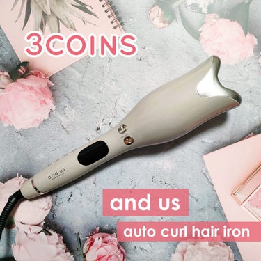 3COINS オートカールヘアアイロンのクチコミ「コテを何本か持ってるけど不器用でなかなか上手く巻けない…🥺

そこでちょっと前に買った3COI.....」（1枚目）