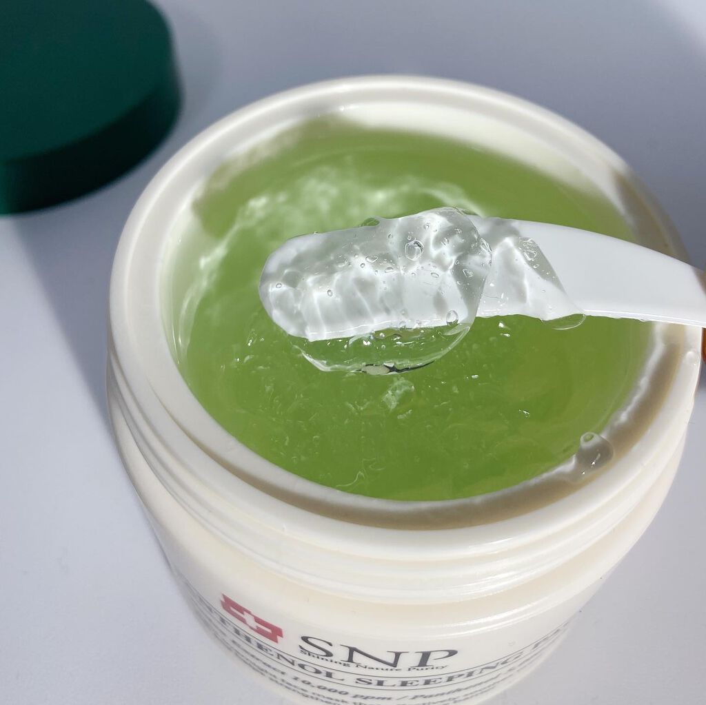 シカパンテノールスリーピングパック/SNP/フェイスクリームを使ったクチコミ（2枚目）