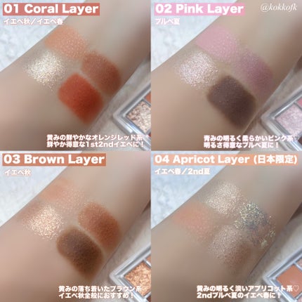 グリッターレイヤリングアイシャドウパレット/TWINKLE POP/アイシャドウパレットを使ったクチコミ(5枚目)