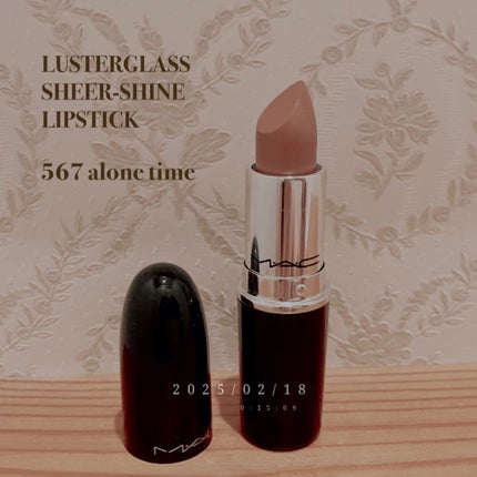 MAC ラスターガラス リップスティック アローンタイム、シグネチャームーブ ラスターガラス リップスティック アローン タイム / M・A・C
