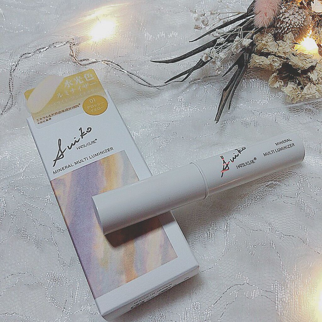 ミネラルマルチルミナイザー/SUIKO HATSUCURE/スティックハイライトを使ったクチコミ(8枚目)
