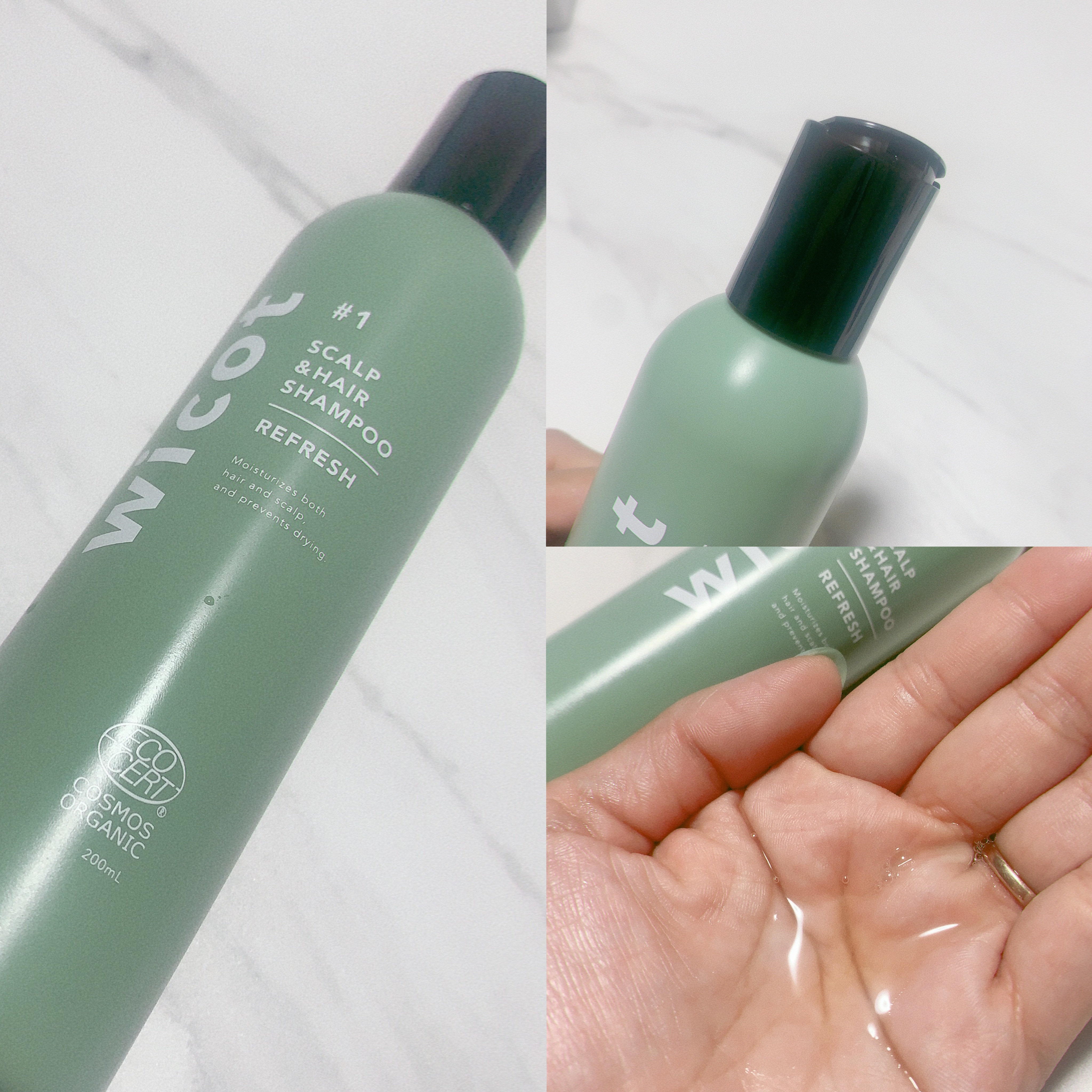 スカルプ＆ヘア シャンプー/トリートメント リフレッシュ トリートメント180ml/wicot/市販シャンプーを使ったクチコミ（2枚目）