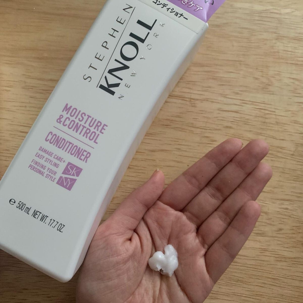 モイスチュアコントロール シャンプー Ｗ/コンディショナー Ｗ シャンプー本体 500ml/スティーブンノル ニューヨーク/市販シャンプーを使ったクチコミ（2枚目）
