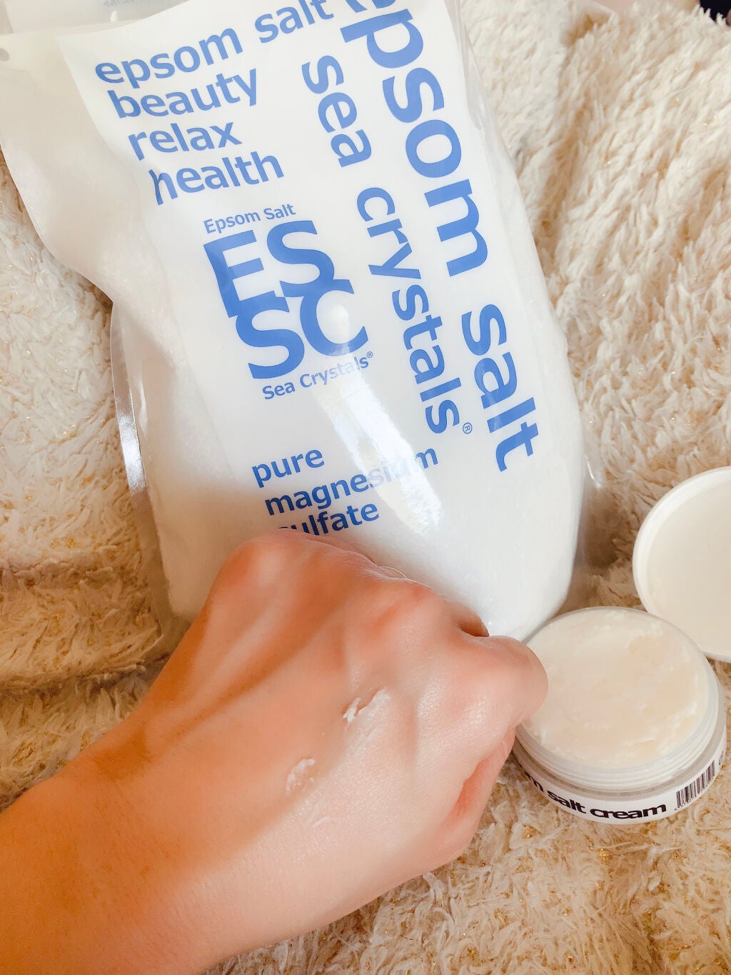 シークリスタルス エプソムソルト オリジナル/sea crystals/無機塩系入浴剤を使ったクチコミ(4枚目)