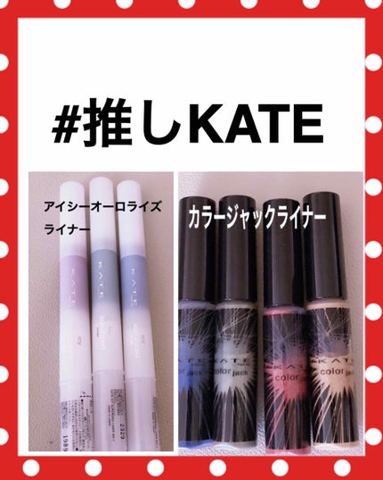カラージャックライナー/KATE/リキッドアイライナーを使ったクチコミ(1枚目)