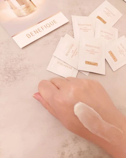 リュクス リブルームナイトクリーム/BENEFIQUE/フェイスクリームを使ったクチコミ(3枚目)