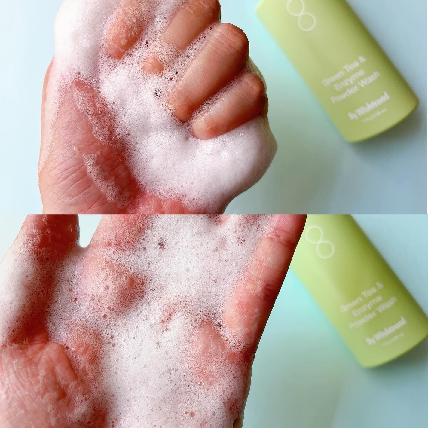 グリーンティー&エンザイムパウダーウォッシュ/By Wishtrend/洗顔パウダーを使ったクチコミ(4枚目)