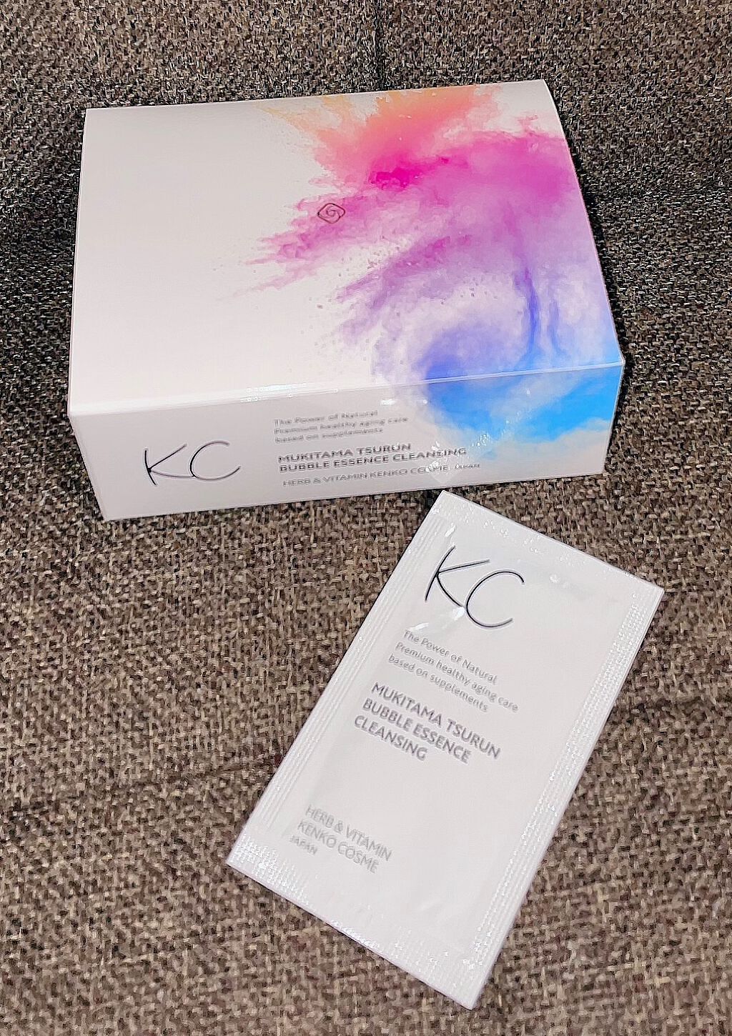 KC むきタマつるん 発泡美容液クレンジング/ハーブ健康本舗/クレンジングジェルを使ったクチコミ(1枚目)