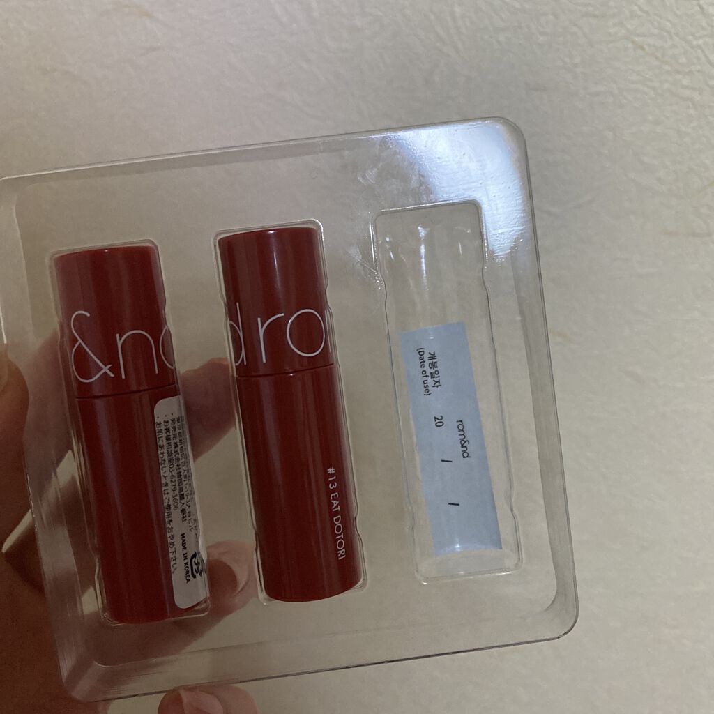 ゼロベルベットティント 07 フィズ(FIZZ)/rom&nd/リップティントを使ったクチコミ（3枚目）