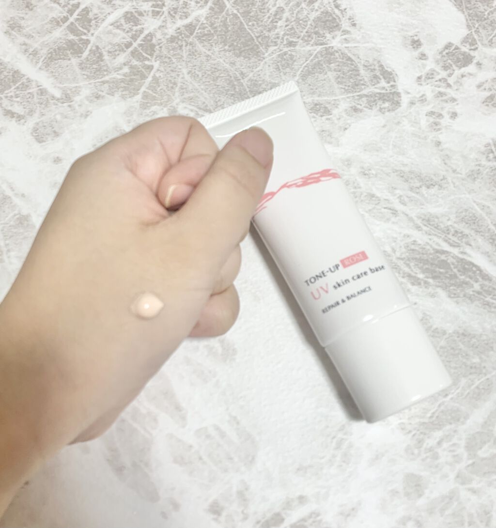 リペア＆バランス スキンケアUVベース＜トーンアップローズ＞/Repair&amp;Balance/日焼け止めクリームを使ったクチコミ（2枚目）