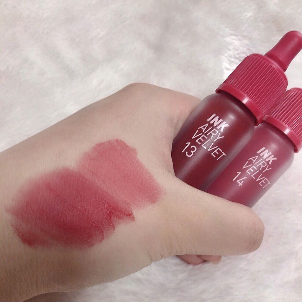 インク エアリー ベルベット 13 RICH BERRY/PERIPERA/口紅を使ったクチコミ（2枚目）