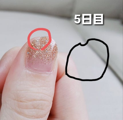 パーフェクトフィット ジェルネイルシール/GELATO FACTORY/ネイルシールを使ったクチコミ(4枚目)