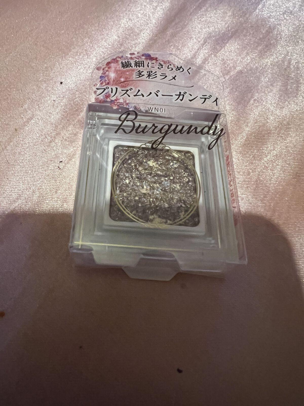 パラドゥ シングルアイシャドウ	 WN01 プリズムバーガンディ/パラドゥ/単色アイシャドウを使ったクチコミ（2枚目）