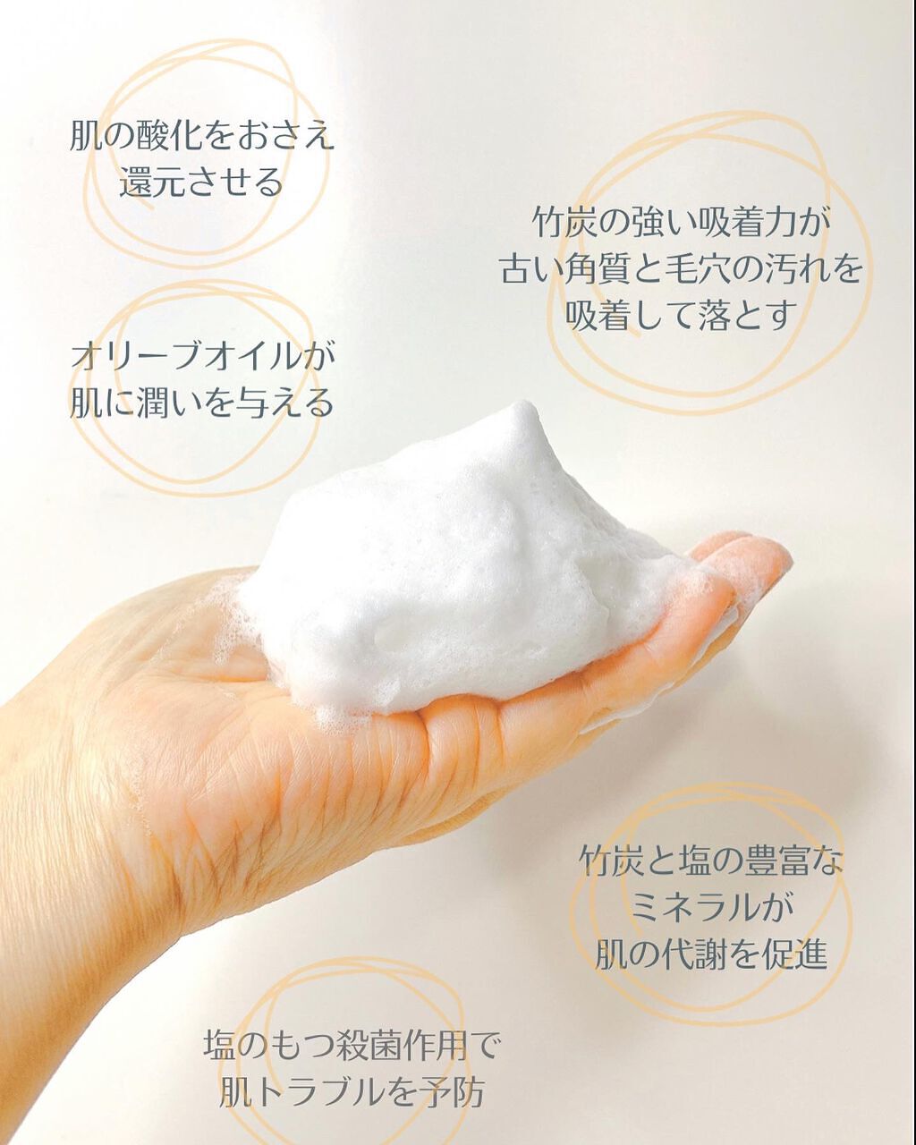 ジュゲン 高濃度 竹塩石鹸プレミアム しっとりタイプ 60g 4個