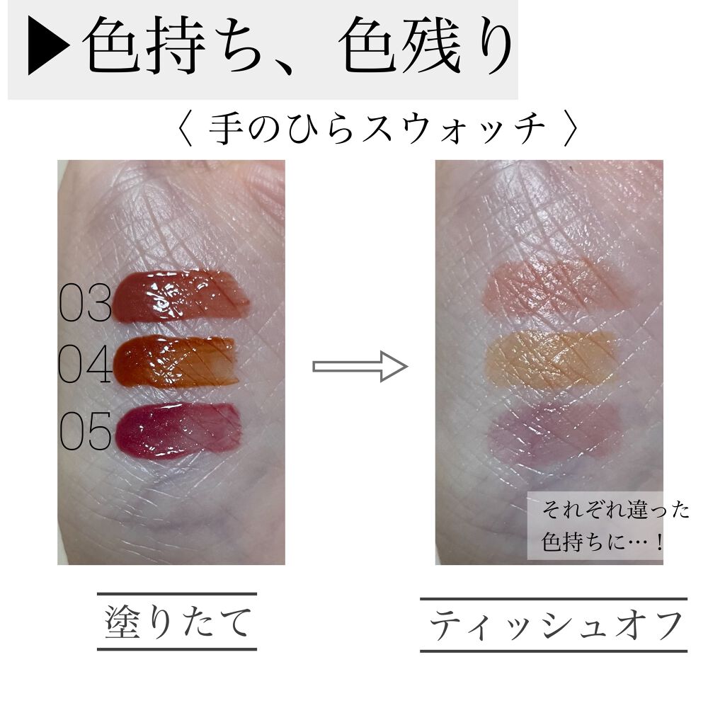 ウォータリーティントリップ/CEZANNE/リップティントを使ったクチコミ（3枚目）