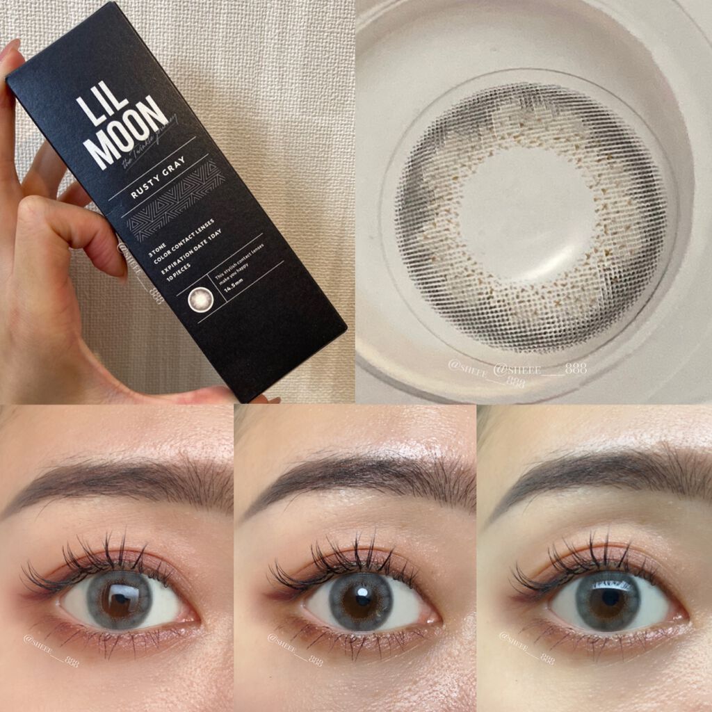 LIL MOON 1day スモーキーグレー/LILMOON/ワンデー（１DAY）カラコンを使ったクチコミ（1枚目）