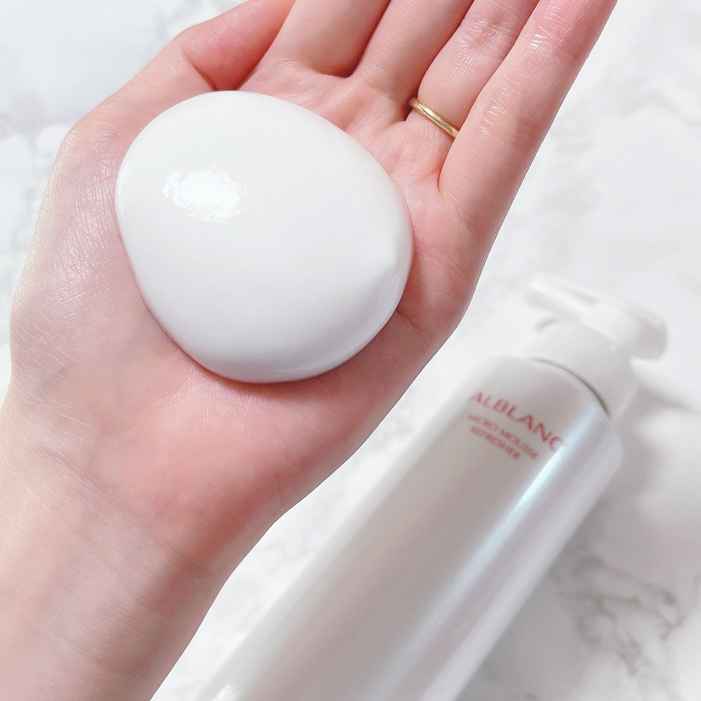 マイクロムース リフレッシャー/ALBLANC/泡洗顔を使ったクチコミ(3枚目)