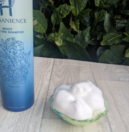 HERBANIENCE 炭酸モイストスパシャンプーのクチコミ「お家で簡単に高濃度炭酸×クレイの極上マイクロ泡でしっかり髪、頭皮のお手入れができるのは嬉しい🥰.....」(2枚目)