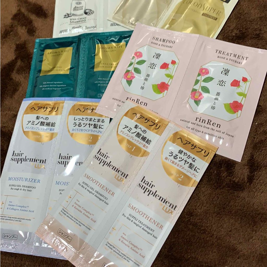 シャンプー／トリートメント ローズ＆ツバキ/rinRen（凛恋）/市販シャンプーを使ったクチコミ（1枚目）