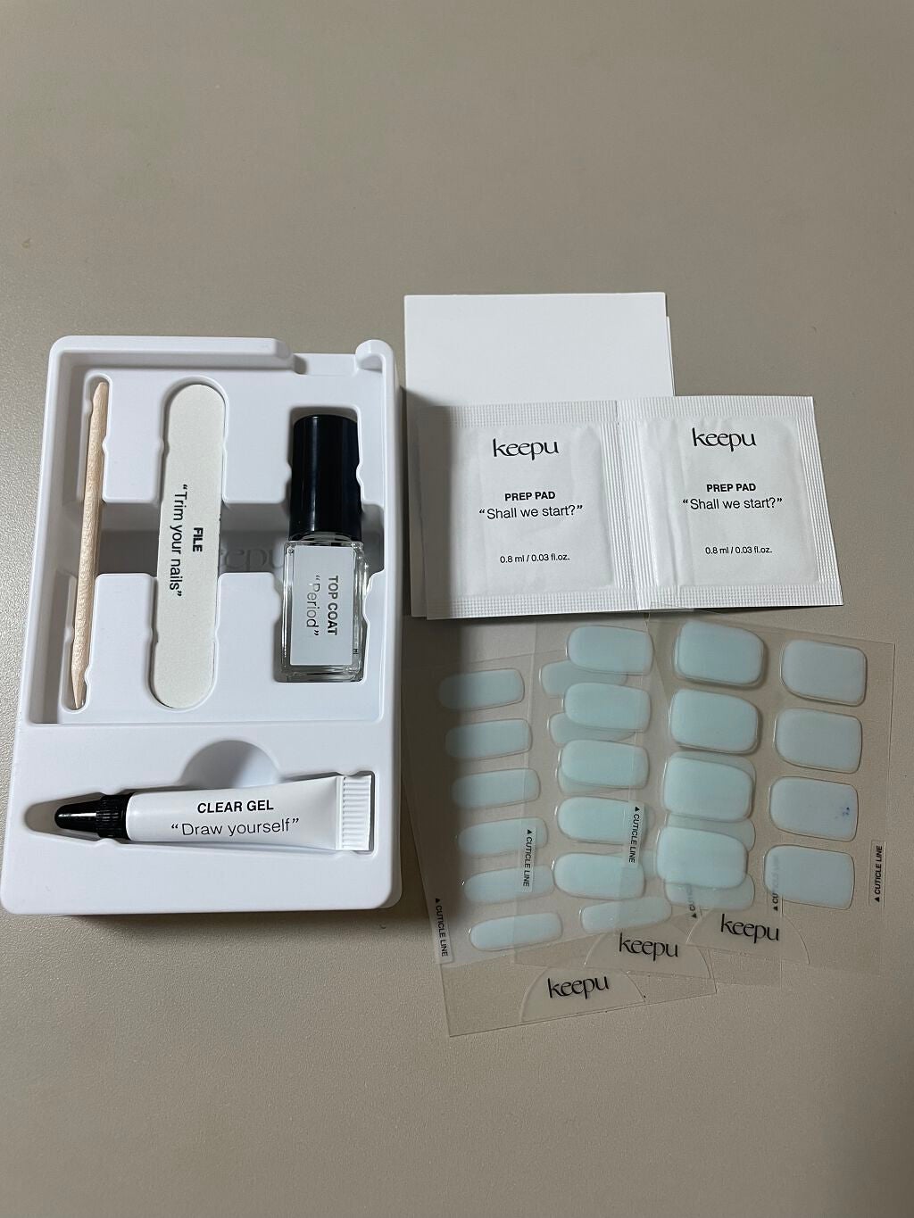 セルフカスタム ネイルシール/KEEPU/ネイルシールを使ったクチコミ(1枚目)