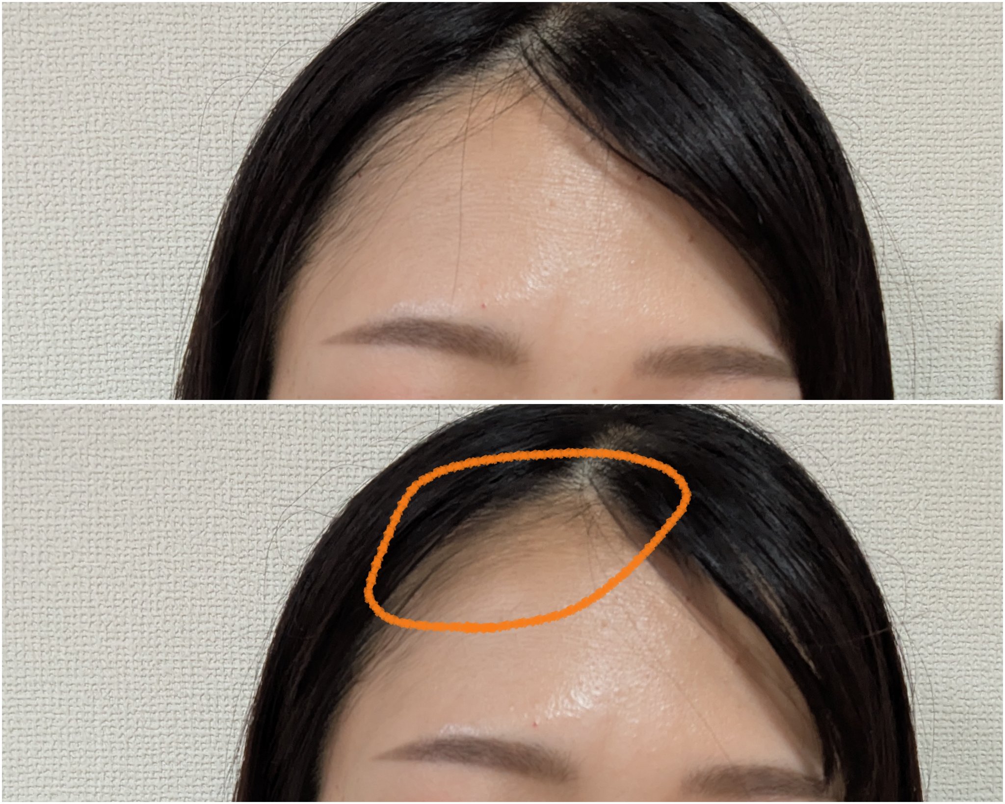 ヘアメイクパウダー 02　明るめブラウン/CEZANNE/ヘアケア・スタイリングを使ったクチコミ（3枚目）